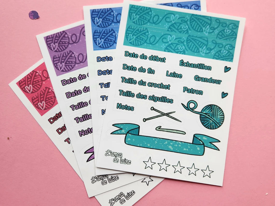 The Yarn Bundle - Project Sticker Sheets