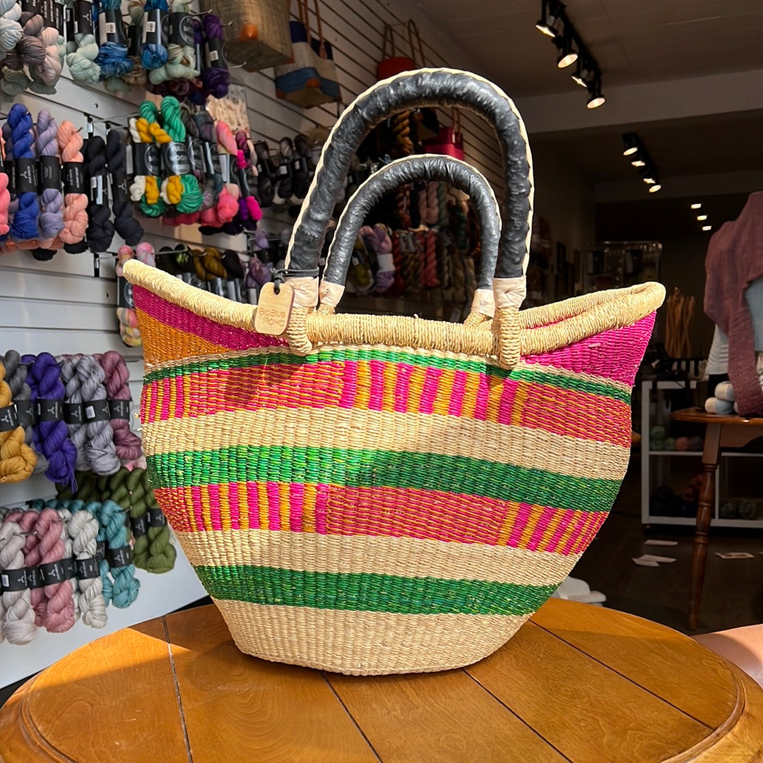 Big Blue MoMA - Panier en fibres végétales