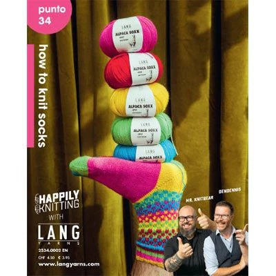 Happily Knitting (par Lang Yarns) - Livret &quot;Comment tricoter des bas&quot;