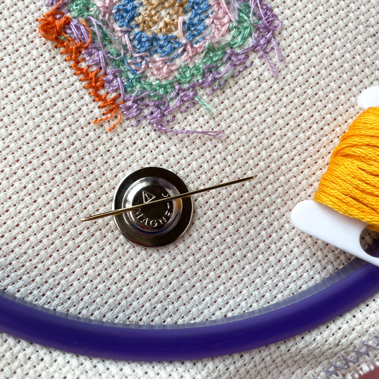 Kitty With A Cupcake - Needle Holder Magnet
