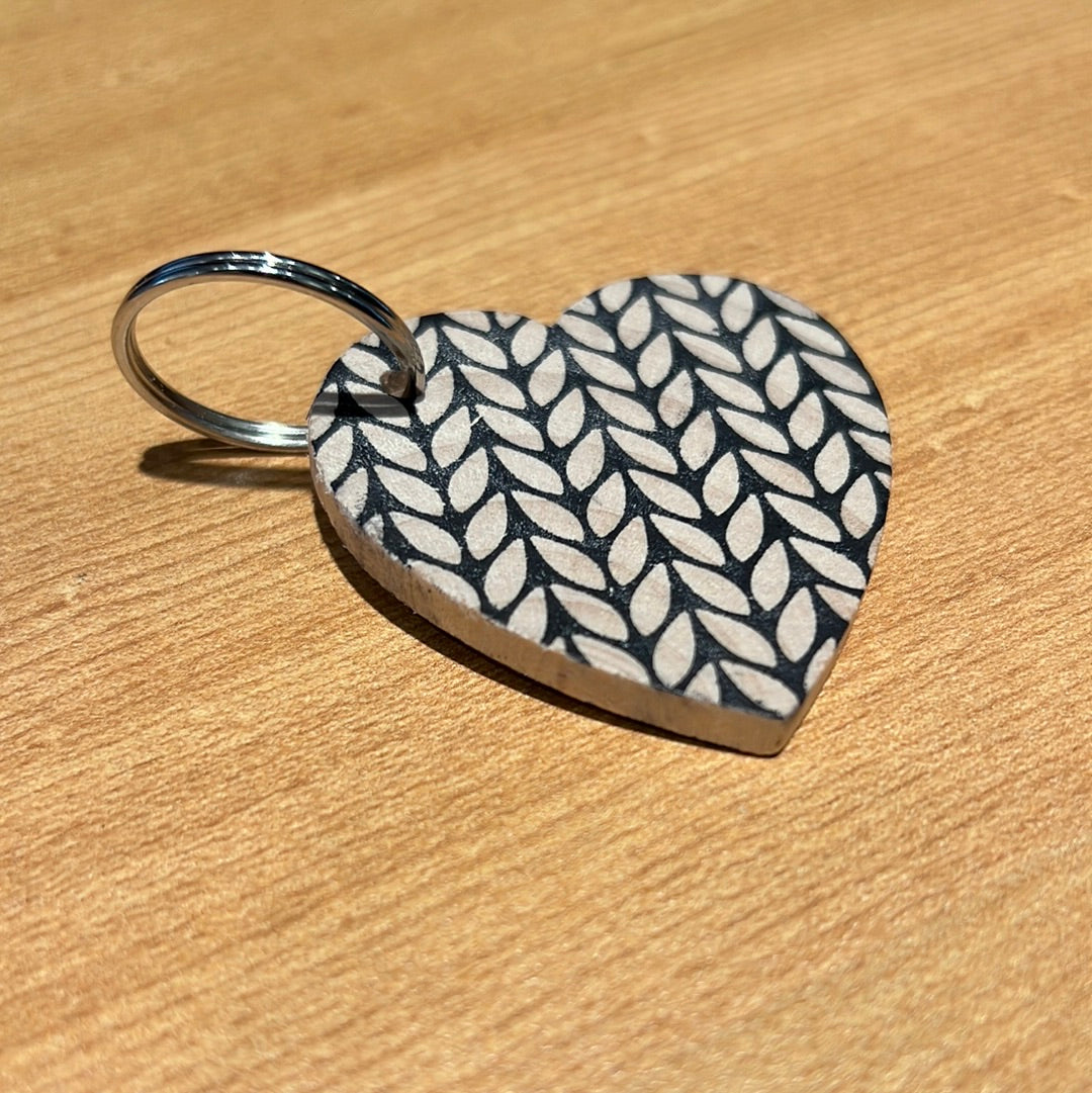 Rose Lafleur - Key ring (print: knitting)